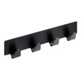 KOVINSKA OBEŠALNA KLJUKA HETTICH DIY 4 KLJUKE 160X31X20 MM KOVINSKA, ČRNA