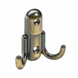 KOVINSKI OBEŠALNIK 2 KLJUKI HETTICH DIY, 55X60X22 MM, BRUNIRAN