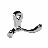 KOVINSKI OBEŠALNIK 2 KLJUKI HETTICH DIY, 58X32X30 MM, KROMIRAN