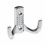 KOVINSKI OBEŠALNIK 2 KLJUKI HETTICH DIY, 79X58X31 MM, KROMIRAN