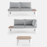 KOVINSKA VRTNA GARNITURA MQ MONO, KOTNA 3 DELNA