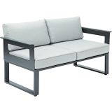 KOVINSKA VRTNA GARNITURA NATERIAL SET ODYSSEA + MIZICA SIVA ALU