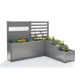 KOVINSKA VRTNA GREDA BIOHORT 201X250X168 CM DAVINCI RAZLIČICA 2 PEŠČENO SIVA