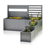 KOVINSKA VRTNA GREDA BIOHORT 201X250X168 CM DAVINCI RAZLIČICA 2 PEŠČENO SIVA