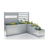 KOVINSKA VRTNA GREDA BIOHORT 201X250X168 CM DAVINCI RAZLIČICA 2 SREBRNA