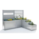 KOVINSKA VRTNA GREDA BIOHORT 201X250X168 CM DAVINCI RAZLIČICA 2 SREBRNA