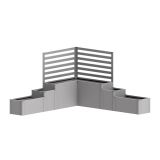 KOVINSKA VRTNA GREDA BIOHORT 299.5X299.5X168 CM DAVINCI SIVA