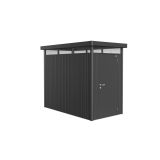 KOVINSKA VRTNA HIŠKA 275X155 CM HIGHLINE HS ENOJNA VRATA T.SIVA KOV.