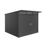 KOVINSKA VRTNA HIŠKA BIOHORT 260X300X218 CM AVANTGARDE STANDARD VRATA TEMNO SIVA