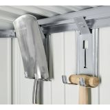 KOVINSKA VRTNA HIŠKA BIOHORT 260X380X222 CM AVANTGARDE DVOJNA VRATA METALIK TEMNO SIVA