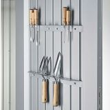 KOVINSKA VRTNA HIŠKA BIOHORT 260X380X222 CM AVANTGARDE DVOJNA VRATA METALIK TEMNO SIVA