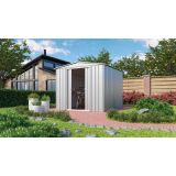 KOVINSKA VRTNA HIŠKA GLOBEL DREAM 88 SREBRNA Š234 X G238 X V198 CM