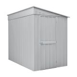 KOVINSKA VRTNA HIŠKA GLOBEL LEANTO 58 SREBRNA Š145 X G234 X V204 CM
