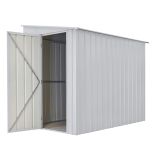KOVINSKA VRTNA HIŠKA GLOBEL LEANTO 58 SREBRNA Š145 X G234 X V204 CM