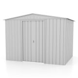 KOVINSKA VRTNA HIŠKA GLOBEL TOWER 108 SREBRNA Š296 X G238 X V203 CM