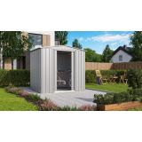 KOVINSKA VRTNA HIŠKA GLOBEL TOWER 86 SREBRNA Š234 X G175 X V220 CM