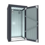 KOVINSKA VRTNA HIŠKA VITAVIA MARBURG 180X98X81 MAT ANTRACIT