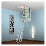 KOVINSKE PODSTREŠNE STOPNICE LOŽ METALPRES HARMOLUX 60X80/270 CM KOVINSKO BELE