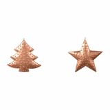 OKRASEK ZA JELKO R+W KOVINSKI BAKER BARVE 7CM JELKA ALI ZVEZDA