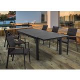 KOVINSKI STOL BIZZOTTO KUBIK CHARCOAL SJ61