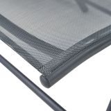 KOVINSKI STOL KIMA ALU TEKSTILEN 1X1 TEMNO SIV