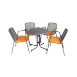 KOVINSKI STOL MFG FREIZEITMÖBEL MEC-FREDO NAKLADALEN, ANTRACIT