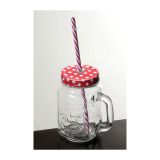 KOZAREC ZA DRUGE PIJAČE 400 ML S POKROVOM IN SLAMICO PIKE