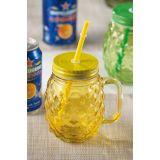 KOZAREC ZA DRUGE PIJAČE STAR 450 ML S POKROVOM IN SLAMICO RAZLIČNE BARVE