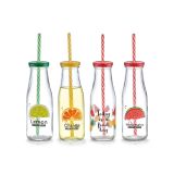 KOZAREC ZA DRUGE PIJAČE ZELLER PRESENT 400 ML S SLAMICO IN POKROVOM SADJE