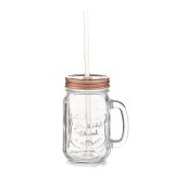 KOZAREC ZA DRUGE PIJAČE ZELLER PRESENT 420 ML S SLAMICO IN POKROVOM