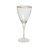 KOZAREC ZA VINO Z ZLATIM ROBOM 300 ML