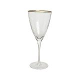 KOZAREC ZA VINO Z ZLATIM ROBOM 390 ML