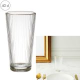 KOZAREC ZA VODO/SOK HOME DECO 400 ML VISOKI REBRAST S POZLAČENIM ROBOM