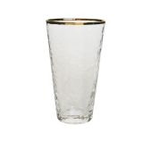 KOZAREC ZA VODO/SOK Z ZLATIM ROBOM 490 ML