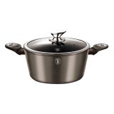 KOZICA BERLINGER HAUS 28 CM METALLIC LINE S STEKLENIM POKROVOM