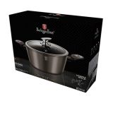 KOZICA BERLINGER HAUS 28 CM METALLIC LINE S STEKLENIM POKROVOM