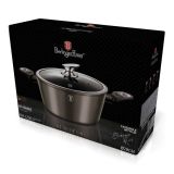 KOZICA BERLINGER HAUS 28 CM METALLIC LINE S STEKLENIM POKROVOM