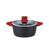 KOZICA ELO 20 CM LAVA S STEKLENIM POKROVOM