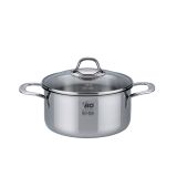 KOZICA ELO 20 CM PLITVA SILICANO+ S STEKLENIM POKROVOM