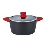 KOZICA ELO 24 CM LAVA S STEKLENIM POKROVOM