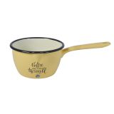 KOZICA METALAC 16 CM 1.75L COFFEE RUMENA Z DOLGIM ROČAJEM