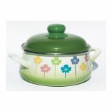 KOZICA METALAC 20 CM 3.35L PLITVA ROŽICA S POKROVOM