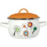 LONEC / KOZICA ENAMELIE KOZICA S POKROVOM 14 CM 0.95 L NEŽA