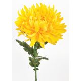 UMETNO CVETJE KRIZANTEMA VEJICA X 1 63CM RUMENA
