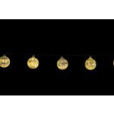 LUČKE MQ KROGLE S SNEŽINKAMI 5.5 CM BELE BARVE