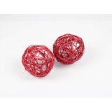 UMETNO CVETJE KROGLICE RATAN BARVANE 10 CM