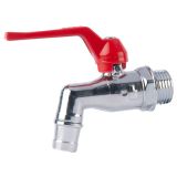 KROGLIČNA PIPA Z IZLIVOM KOVINA KP 522 15 MM VRTNA MINI DOL.ROČ. S PRIKLJ. ZA CEV