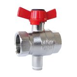 KROGLIČNI VENTIL KOVINA 25.4 MM (1-) PRIKLJUČEK ZA TEMP. TIPALO