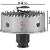 KRONA ZA KOVINO BOSCH PRO SHEET METAL PC PLUS 65 MM