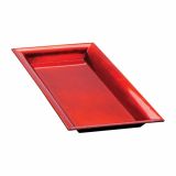 NAMIZNA DEKORACIJA GLOSSTYLE KROŽNIK 41X19 CM RDEČI DEKORATIVNI UMETNA MASA